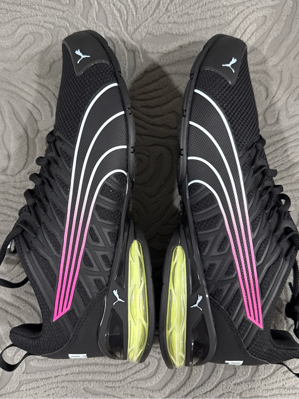 Women’s PUMA Voltaic EVO Running Shoe - Black / Passionfruit - Size 9.5